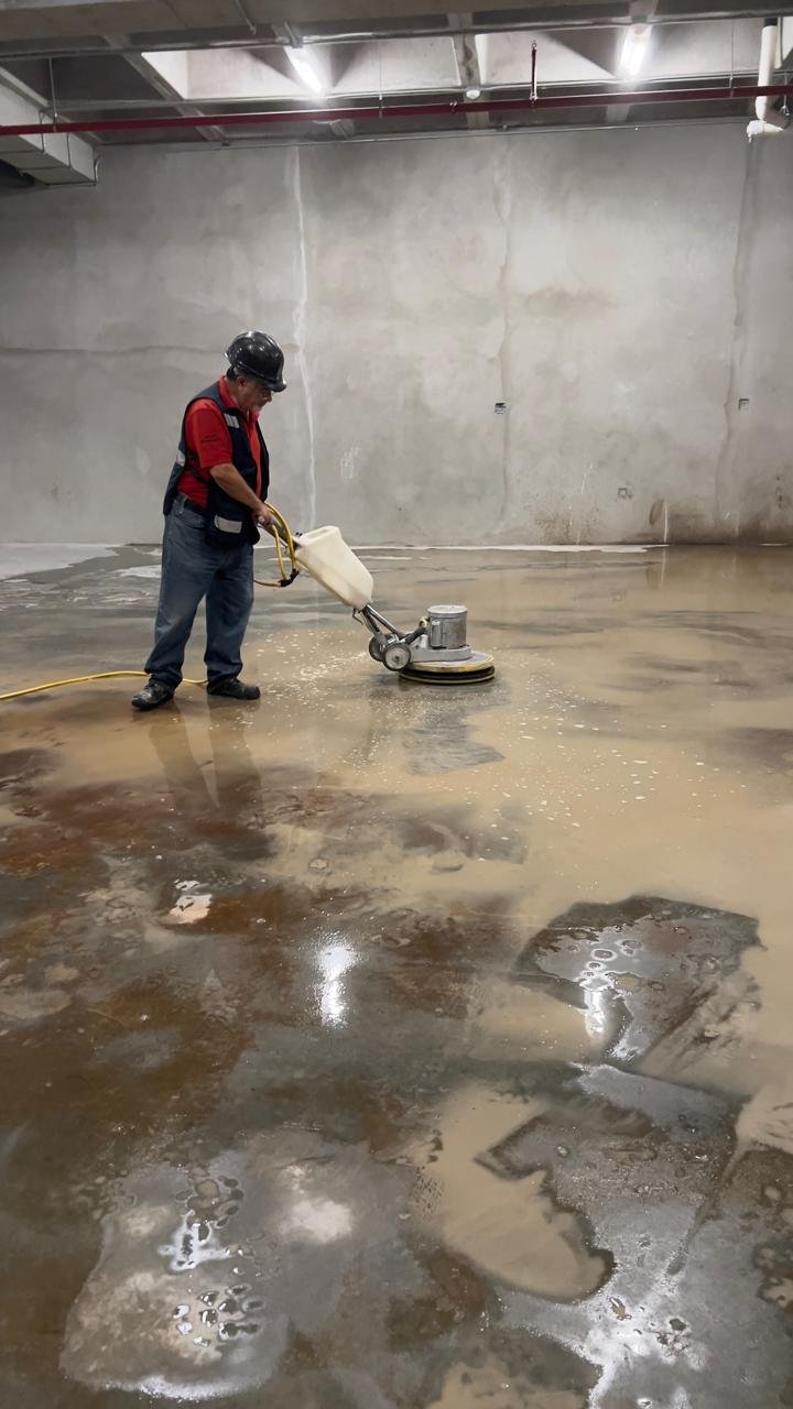 Proceso técnico de tratamiento de pisos en Tijuana